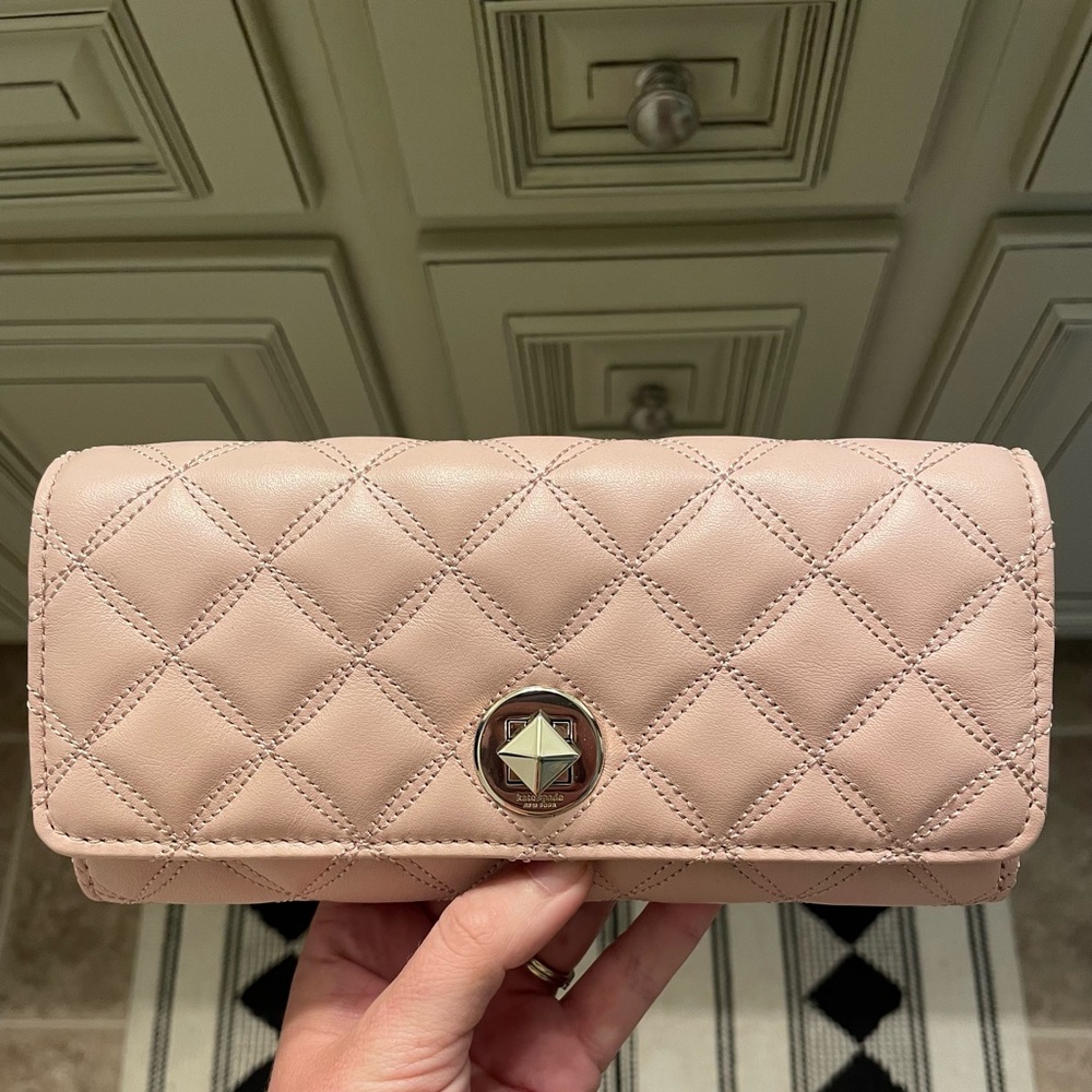 NWT Pink clutch / large wallet from Kate Spade